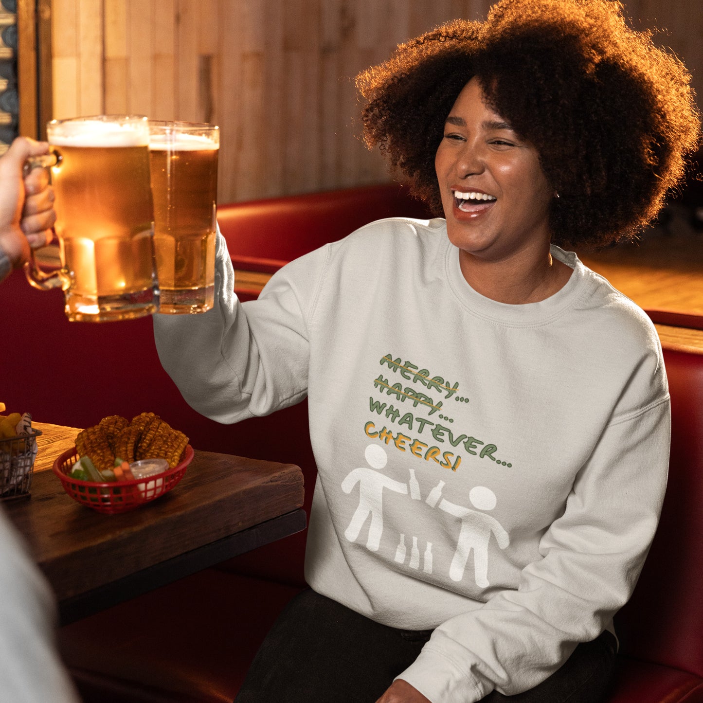 Sweatshirt - Merry Happy Whatever, Cheers | Unisex | Funny Quote